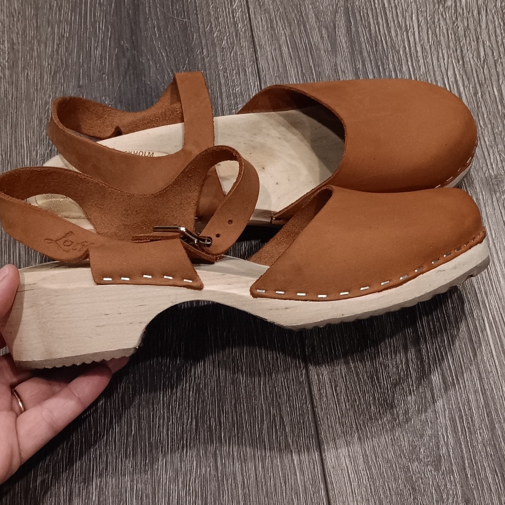 Lotta From Stockholm Brown Leather Mules